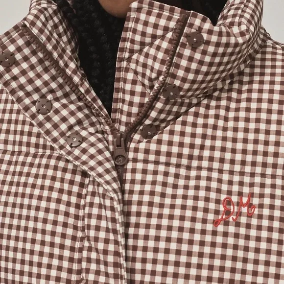 Damson Madder Jennifer Check Puffer Jacket - Picture 2 of 3